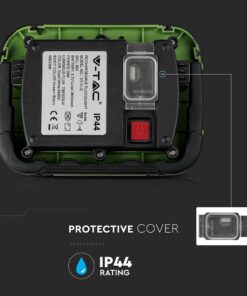 LED Προβολέας Φορητός με Micro USB & SOS Flash Επαναφορτιζόμενος 10W V-TAC PRO Samsung Chip 100° 700lm IP44 Φυσικό 4000K – 20037