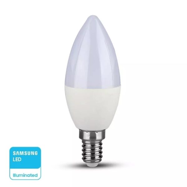 LED Λάμπα E14 5.5W Dimmable V-TAC PRO Samsung Chip 200° 470lm Θερμό 3000K - 20045