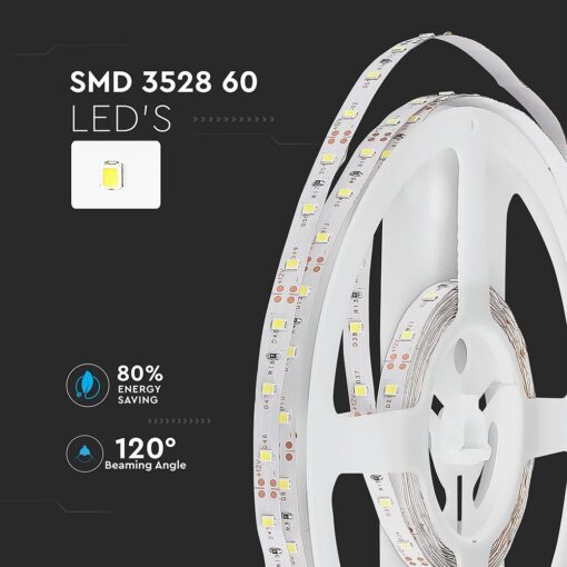 LED Ταινία 4.2W V-TAC Dimmable 420lm/m Μπλε 5 Μέτρα – 212013