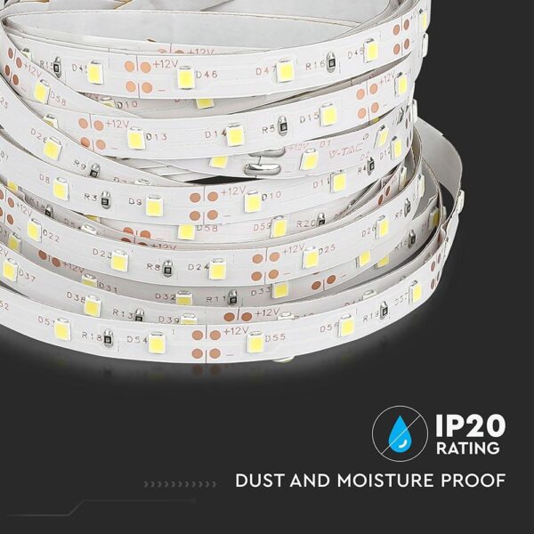 LED Ταινία 4.2W V-TAC Dimmable 420lm/m Μπλε 5 Μέτρα – 212013