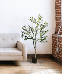 GloboStar® Artificial Garden OLIVE TREE 20053 Τεχνητό Διακοσμητικό Φυτό Ελιά Υ120cm