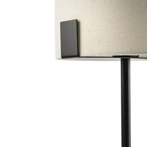 Faro Barcelona NILA TABLE LAMP BLACK W/ WHITE SHADE 1xE27 – 20054FR