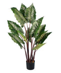 GloboStar® Artificial Garden RAINBOW TARO 20055 Τεχνητό Διακοσμητικό Φυτό Κολοκασία Υ140cm