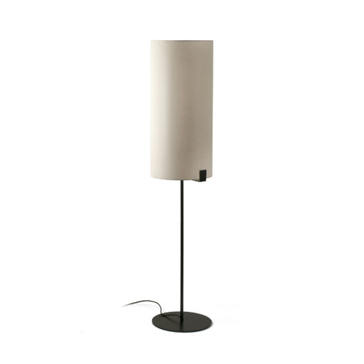 Faro Barcelona NILA BLACK FLOOR LAMP W/ WHITE SHADE 1xE27 – 20055FR