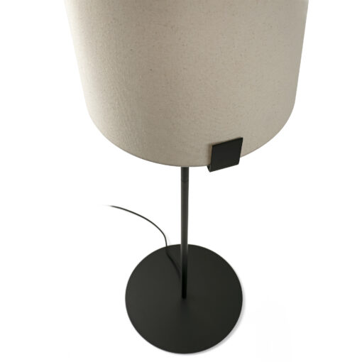 Faro Barcelona NILA BLACK FLOOR LAMP W/ WHITE SHADE 1xE27 – 20055FR
