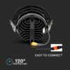 LED Φωτιστικό Χωνευτό COB 30W Μαύρο V-TAC PRO Samsung Chip 120° 2400lm Ψυχρό 6400K – 20059