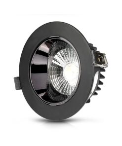 LED Φωτιστικό Χωνευτό COB 30W Μαύρο V-TAC PRO Samsung Chip 120° 2400lm Ψυχρό 6400K – 20059
