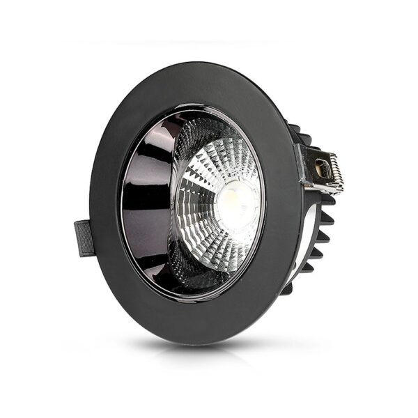 LED Φωτιστικό Χωνευτό COB 30W Μαύρο V-TAC PRO Samsung Chip 120° 2400lm Ψυχρό 6400K – 20059