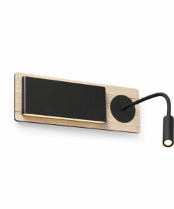 ΦΩΤΙΣΤΙΚΟ ΤΟΙΧΟΥ ΜΕ ΑΝΑΓΝΩΣΤΗ MOOD ΜΑΥΡΟ-ΞΥΛΙΝΟ FARO – 20062