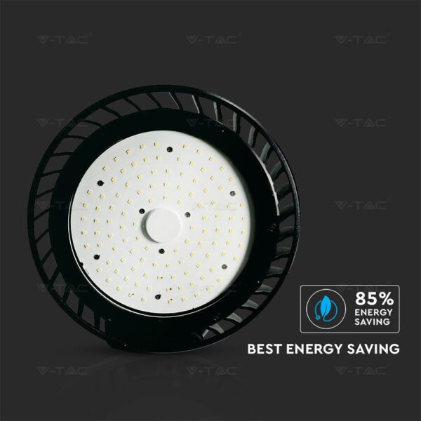 LED Καμπάνα Μαύρη 100W V-TAC PRO Samsung Chip 120° 12000lm IP65 Τροφοδοτικό Meanwell Ψυχρό 5000K – 20064