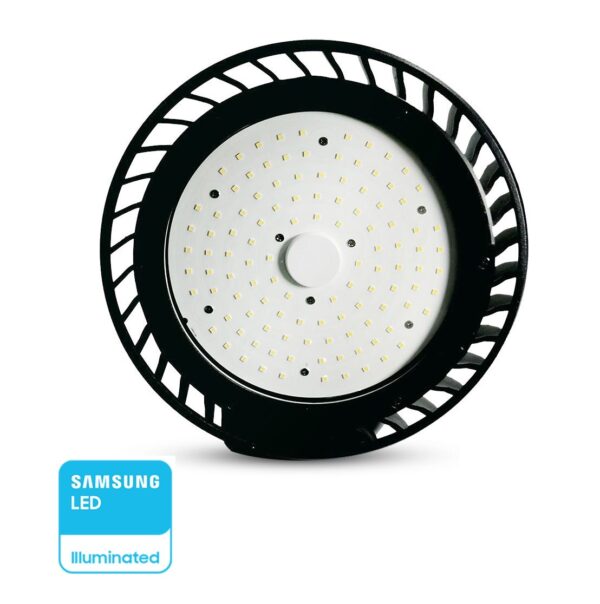 LED Καμπάνα Μαύρη 100W V-TAC PRO Samsung Chip 120° 12000lm IP65 Τροφοδοτικό Meanwell Φυσικό 4000K - 20063