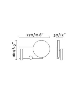 ΦΩΤΙΣΤΙΚΟ ΤΟΙΧΟΥ KLEE ΓΚΡΙ FARO – 20065