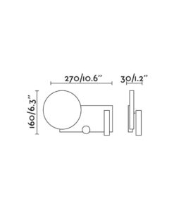ΦΩΤΙΣΤΙΚΟ ΤΟΙΧΟΥ KLEE ΓΚΡΙ FARO – 20066