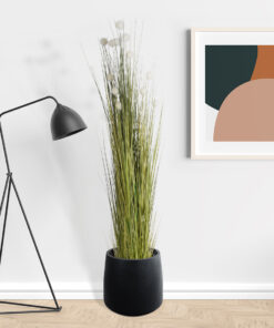 GloboStar® Artificial Garden ERIOPHORUM ANGUSTIFOLIUM COTTON GRASS 20074 Τεχνητό Διακοσμητικό Φυτό Γρασίδι του Βαμβακιού Υ170cm