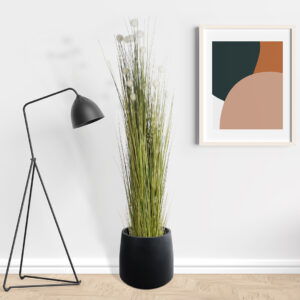 GloboStar® Artificial Garden ERIOPHORUM ANGUSTIFOLIUM COTTON GRASS 20074 Τεχνητό Διακοσμητικό Φυτό Γρασίδι του Βαμβακιού Υ170cm