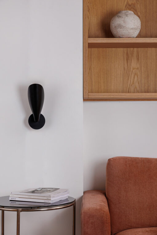 Faro Barcelona LIGGERA WALL LAMP BLACK 1XG9 – 20077FR