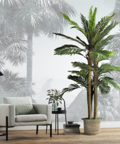 GloboStar® Artificial Garden COCONUT PALM TREE 20087 Τεχνητό Διακοσμητικό Φυτό Φοινικόδεντρο Κοκοφοίνικας Υ350cm