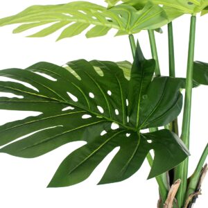 GloboStar® Artificial Garden MONSTERA SET 20090 Τεχνητό Διακοσμητικό Σετ Φυτών Μονστέρα A:Υ300cm B:Υ200cm C:150cm