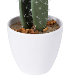 GloboStar® Artificial Garden OPUNTIA FICUS-INDICA CACTUS 20096 Τεχνητό Διακοσμητικό Φυτό Κάκτος Φραγκοσυκιά Υ60cm