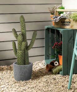 GloboStar® Artificial Garden CARNEGIEA CACTUS 20100 Τεχνητό Διακοσμητικό Φυτό Κάκτος Σαγκουάρο Υ63cm