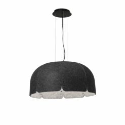 ΚΡΕΜΑΣΤΟ ΦΩΤΙΣΤΙΚΟ MUTE ΣΚΟΥΡΟ ΓΚΡΙ LED 24W 3000K 2500lm FARO – 20101DA