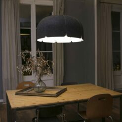 ΚΡΕΜΑΣΤΟ ΦΩΤΙΣΤΙΚΟ MUTE  ΣΚΟΥΡΟ ΓΚΡΙ LED 24W 3000K 2500lm FARO – 20101DA