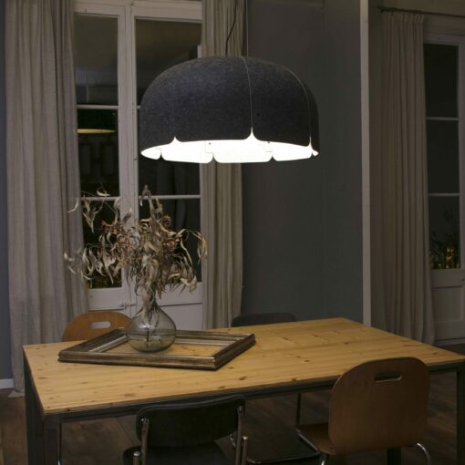 ΚΡΕΜΑΣΤΟ ΦΩΤΙΣΤΙΚΟ MUTE  ΣΚΟΥΡΟ ΓΚΡΙ LED 24W 3000K 2500lm FARO – 20101DA