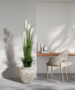GloboStar® Artificial Garden PAMPAS GRASS 20106 Τεχνητό Διακοσμητικό Φυτό Γρασίδι της Πάμπας Υ150cm