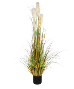 GloboStar® Artificial Garden PAMPAS GRASS 20108 Τεχνητό Διακοσμητικό Φυτό Γρασίδι της Πάμπας Υ150cm