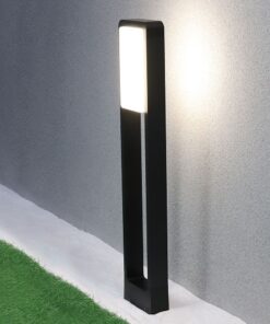 LED Φωτιστικό Κολωνάκι Δαπέδου Μαύρο Αδιάβροχο 10W V-TAC PRO Samsung Chip IP65 650lm Θερμό 3000K – 20113