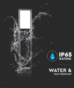 LED Φωτιστικό Κολωνάκι Δαπέδου Μαύρο Αδιάβροχο 10W V-TAC PRO Samsung Chip IP65 650lm Θερμό 3000K – 20113