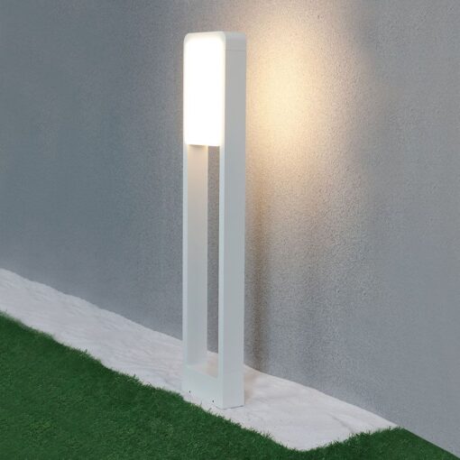 LED Φωτιστικό Κολωνάκι Δαπέδου Λευκό Αδιάβροχο 10W V-TAC PRO Samsung Chip IP65 900lm Θερμό 3000K – 20116