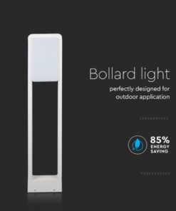 LED Φωτιστικό Κολωνάκι Δαπέδου Λευκό Αδιάβροχο 10W V-TAC PRO Samsung Chip IP65 900lm Θερμό 3000K – 20116