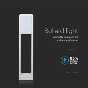 LED Φωτιστικό Κολωνάκι Δαπέδου Λευκό Αδιάβροχο 10W V-TAC PRO Samsung Chip IP65 900lm Θερμό 3000K – 20116