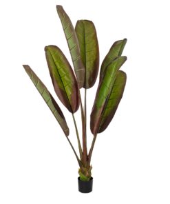 GloboStar® Artificial Garden BLOODY BANANA TREE 20118 Τεχνητό Διακοσμητικό Φυτό Αιματόφυλλη Μπανανιά – Μπανανόδεντρο Υ190cm