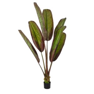 GloboStar® Artificial Garden BLOODY BANANA TREE 20118 Τεχνητό Διακοσμητικό Φυτό Αιματόφυλλη Μπανανιά – Μπανανόδεντρο Υ190cm