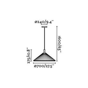 Faro Barcelona SAIGON IN 700 Κρεμαστό Φωτιστικό Μπεζ Χρώματος E27 – 20116