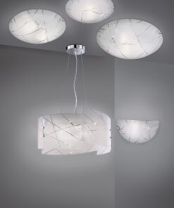 Φωτιστικό Τοίχου Trio Lighting E27 Λευκό Γυαλί 201200100