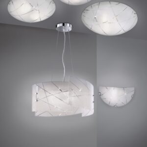 Φωτιστικό Τοίχου Trio Lighting   E27 Λευκό Γυαλί    201200100