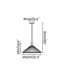 Faro Barcelona SAIGON IN 1300 Black pendant lamp E27 – 20127