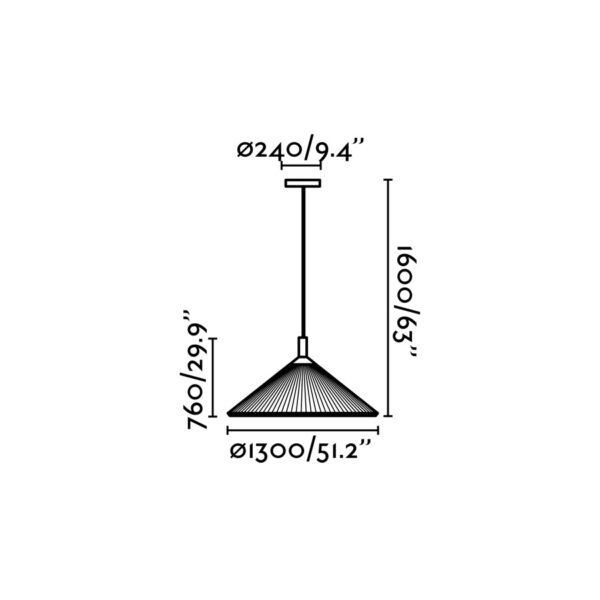 Faro Barcelona SAIGON IN 1300 Black pendant lamp E27   – 20127
