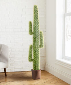 GloboStar® Artificial Garden SKIATHOS 20347 Διακοσμητικό Ψάθινο Καλάθι – Κασπώ Γλάστρα – Flower Pot Καφέ Φ30cm x Υ30cm