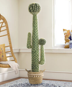 GloboStar® Artificial Garden CARNEGIEA CACTUS 20135 Τεχνητό Διακοσμητικό Φυτό Κάκτος Σαγκουάρο Υ180cm