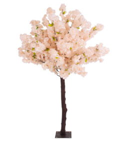 GloboStar® Artificial Garden SALMON CHERRY BLOSSOM TREE 20139 Τεχνητό Διακοσμητικό Δέντρο Σομόν Κερασιά Υ160cm