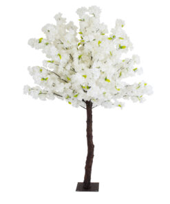 GloboStar® Artificial Garden BIANCA CHERRY BLOSSOM TREE 20141 Τεχνητό Διακοσμητικό Δέντρο Λευκή Κερασιά Υ160cm