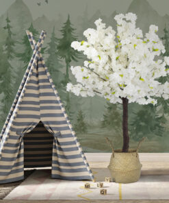 GloboStar® Artificial Garden BIANCA CHERRY BLOSSOM TREE 20141 Τεχνητό Διακοσμητικό Δέντρο Λευκή Κερασιά Υ160cm