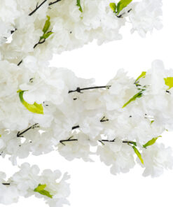 GloboStar® Artificial Garden BIANCA CHERRY BLOSSOM TREE 20141 Τεχνητό Διακοσμητικό Δέντρο Λευκή Κερασιά Υ160cm