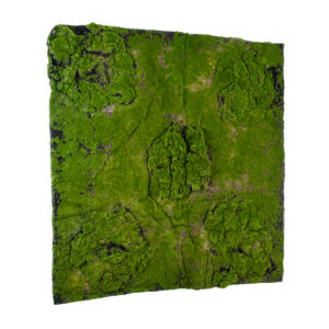 GloboStar® Artificial Garden BRYOPHYTA 20148 Τεχνητό Διακοσμητικό Πάνελ Φυλλωσιάς – Κάθετος Κήπος Βρύα Μ100 x Π100 x Υ4cm