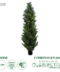 GloboStar® Artificial Garden CYPRESSUS LEYLANDII 20156 Τεχνητό Διακοσμητικό Φυτό Κυπαρίσσι Λέιλαντ Υ180cm