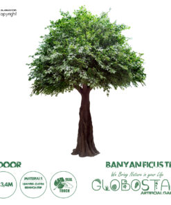 GloboStar® Artificial Garden BANYAN FICUS TREE 20160 Τεχνητό Διακοσμητικό Δέντρο Ινδική Συκιά Φίκος Υ340cm